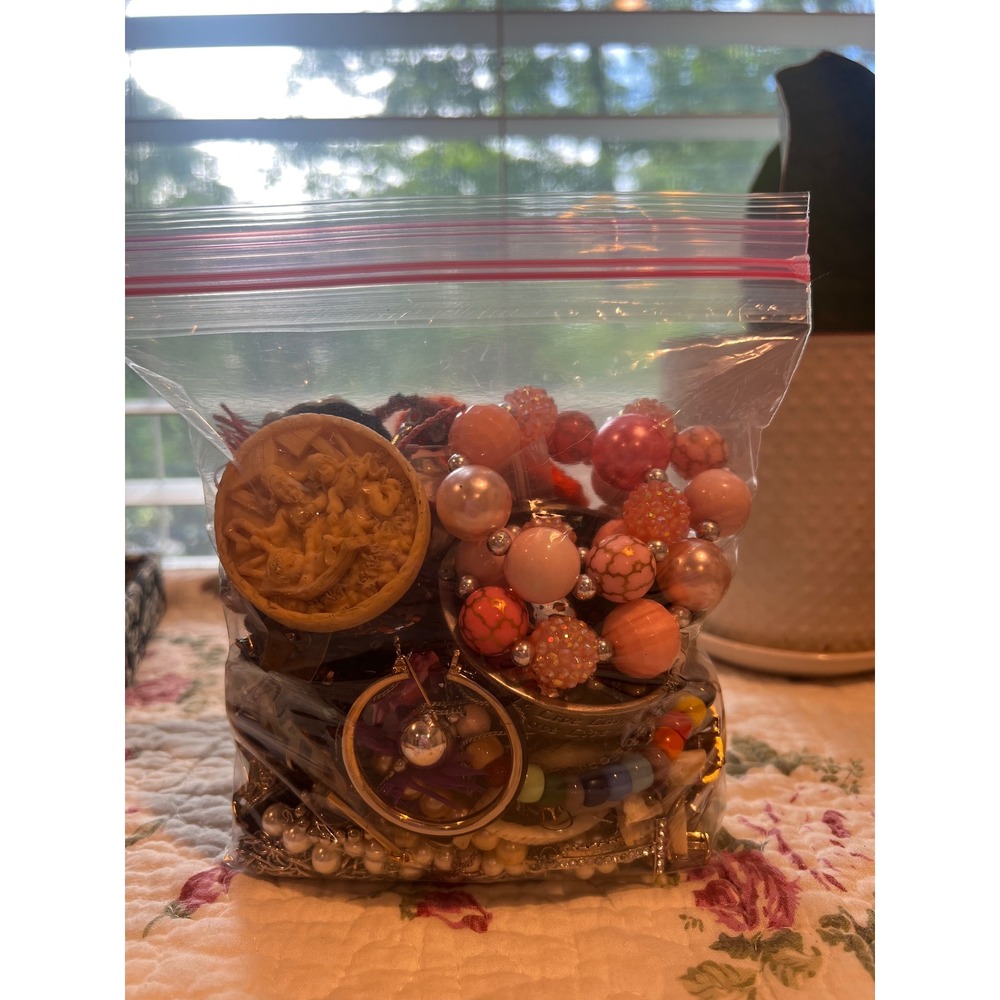 Mixed Costume Jewelry CRAFT Lot 2.3 pounds